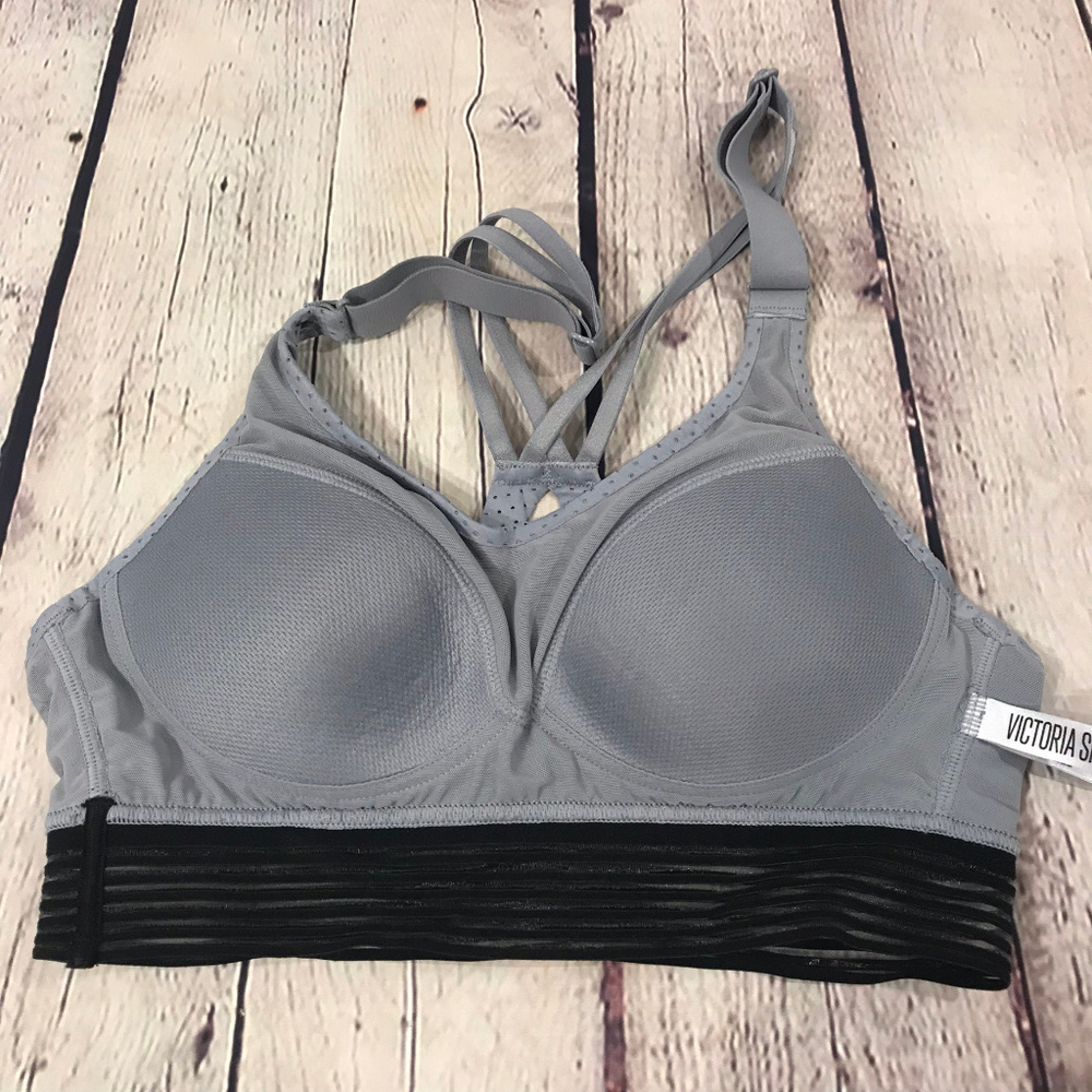 Victoria’s Secret Grey & Black Sports Bra Size 32A - Picture 3 of 4